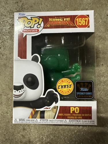 CHASE GREEN Funko Pop! SPECIALTY SERIES KUNG FU PANDA PO 30th ANNIVERSARY #1567
