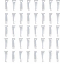 40Packs 15ML Empty Lip Gloss Tubes Clear Squeeze Containers... 
