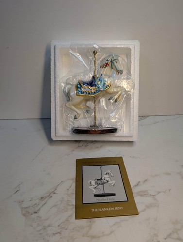 Franklin Mint The Treasury Carousel Art Nautilus Pferd Porzellan Figur 1990 - Bild 5 von 5