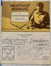 Original Heathkit Manual for the HF DUAL WATTMETER Model HM-2140 W Booklet