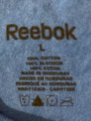 New York Rangers NHL Men's Reebok Blue Long Sleeve Logo Shirt Large - Pre-owned - Picture 4 of 6