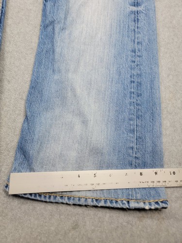 Pantalones de mezclilla vintage Gap para hombre 33x32 (35x31) bota ajustados elásticos azules desgastados occidentales - Imagen 4 de 17