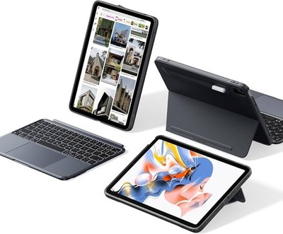 ESR  for iPad Air 11'' Case with Keyboard M2, M3, M4, Air 5th/4th, Gray