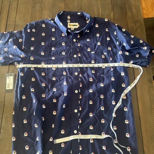 Camicia uomo Tipsy Elves Regal Eagle con bottoni taglia L bandiera America nuova con etichetta - Foto 5 di 10