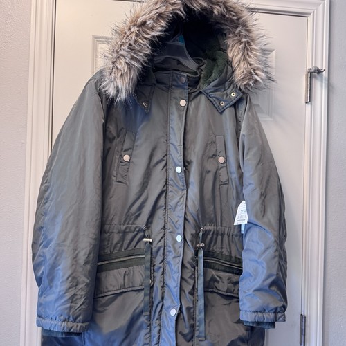 NWT Time & TRU -XL Heavyweight Winter Anorak Parka Jacket FauxFur Removable Hood - Picture 7 of 17