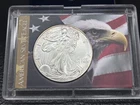 2000 Silver American Eagle In Patriotic Holder Gorgeous 1 Ounce 999 ASE