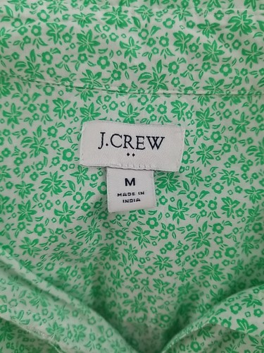J. Crew Women's Long Sleeve Light Green Floral Button Up Collared Blouse Size M - Picture 5 of 5
