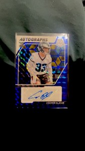2024 Panini Mosaic Cooper Dejean Auto Eagles Rookie Blue /99 Signature RC