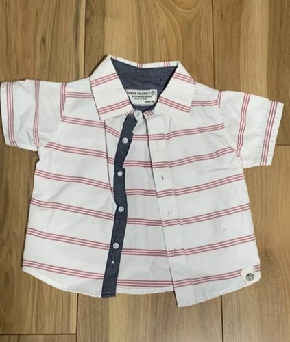 White and red striped shirt - Picture 3 of 3