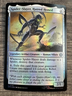 2025 Magic: The Gathering SPIDER-MAN U #171 Spider-Slayer, Hatred Honed FOIL NM