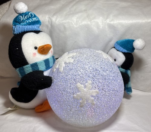Holiday Style Lighted Penguin Friends-8” - Picture 14 of 17