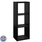 ClosetMaid 4548 Decorative Open Back 3-Cube Storage Organizer, Black