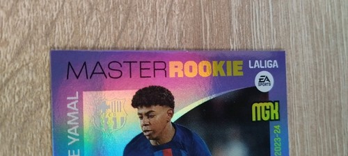 2023-24 PANINI MEGACRACKS LAMINE YAMAL MÁSTER ROOKIE #423 FC BARCELONA - Imagen 3 de 5