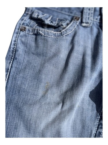 Vintage Y2K True Religion Light Wash Button Pocket Jeans Size 29 - Picture 6 of 9