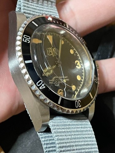 Orologio Wmt Madness Sea Diver Quarzo 39mm Usato Con Pellicola Protettiva,Scatola Dal Giappone - Foto 3 di 7