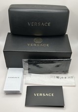 NEW VERSACE AUTHENTIC EYEGLASSES SUNGLASSES BOX CASE CLOTH  DOCS  NO GLASSES 