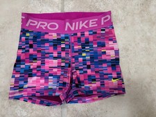 Nike Pro Dri-Fit Shorts, Pink, Women's size Small, 3" leg, size S, gymnastics