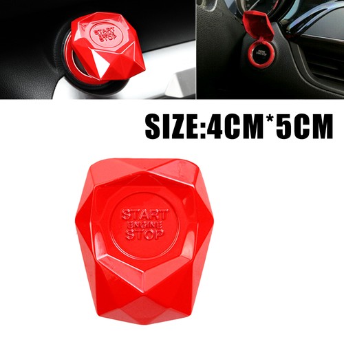 Universal Trim Car Engine Start Stop Push Button Caps Switch Cover Accessories - Picture 6 of 11