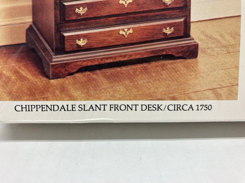 Vtg The House of Miniatures Chippendale Lowboy Slant Desk 40024 40042 Dollhouse - Picture 5 of 11