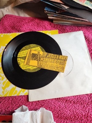 The Jesus and Mary Chain Upside Down 7'' Vinyl UK 1984 Creation CRE 012 w/Insert