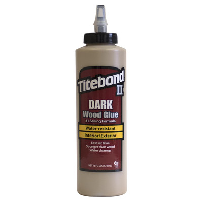 Titebond Dark Wood Glue 16 Ounce Dyed Adhesive for Wood Projects