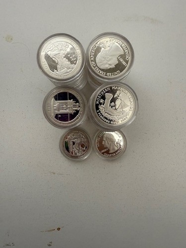 2000-2017 PROOF SILVER QUARTERS 1 ROLL - Picture 3 of 6