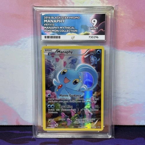 ACE 9 Manaphy XY113 Mythical Collection XY Promo Ace Label Graded Card