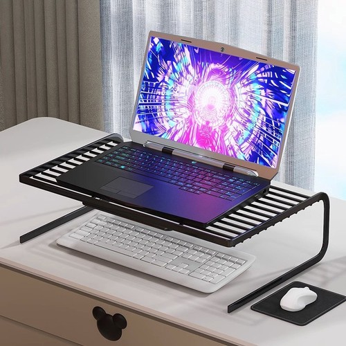 Computer Monitor Stand Bracket PC Screen Rack Laptop Cooling Holder Desktop - Afbeelding 2 van 18