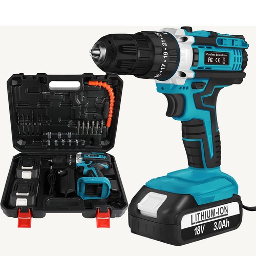 3in1 Akku-Schlagbohrschrauber 18V Akkuschrauber Set Mit 2x3.0Ah Akku Für Makita! - Bild 3 von 15