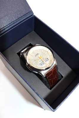 CASIO Wave Ceptor WVA-M630L-9AJF Radio Solar Leather Band Watch