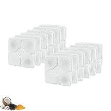 Nispira Water Filter for Veken 84Oz/2.5L Cat & Dog Water Fountains, 12 Pack