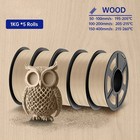 PLA 3D Filament 1.75mm 1.1KG PLA Wood Texture 3D Printer Filament 15% Wood Fiber