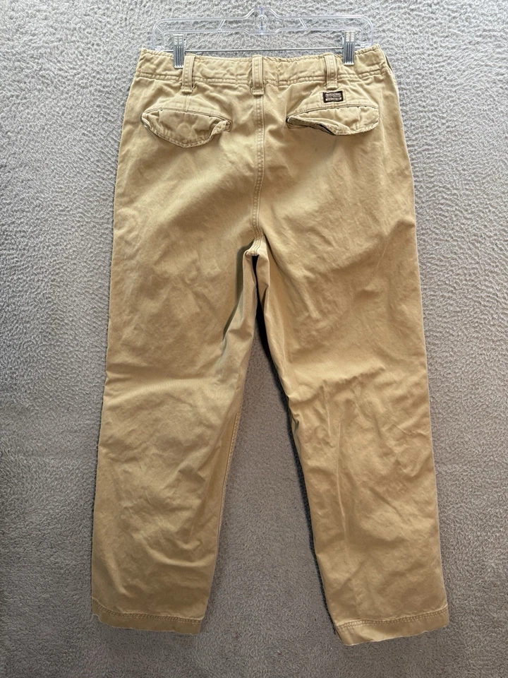 Pantalones de Colección Abercrombie & Fitch Para Hombre 31R Bronceado AF92 Fatigues Sueltos Grunge Y2K * Foto 2 de 4