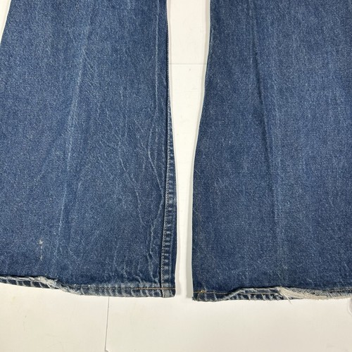 Vintage 1970s Levi’s 684 0217 Orange Tab Bell Bottom Jeans Sz 29 Waist 33 Length - Bild 11 von 11