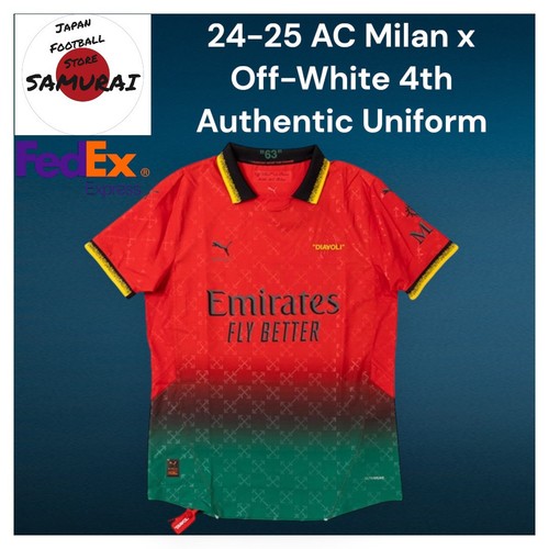 Puma AC Milan×Off-White 4th 24-25 Jersey 783000-02 authentic New - Picture 1 of 17