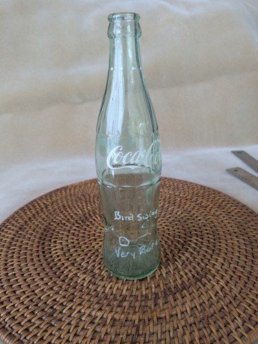 FDx. V. RARE 12 oz Green Coca Cola BIRD SWING Bottle 1970 Lexington. SCARCE - Picture 2 of 9