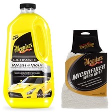Meguiar's® Ultimate Wash & Wax Autoshampoo + Meguiar's® Microfibre Waschhandschu