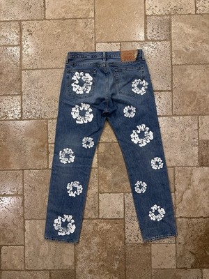 Denim Tears Cotton Wreath OG Blue Wash Denim 501 Levis Jeans