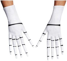 Licensed Jack Skellington Gloves Nightmare Christmas Adult Costume Accessory
