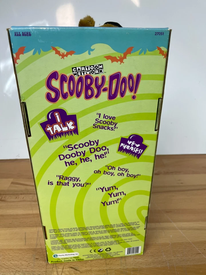 Scooby-Doo Electronic Talking Plush 2000 Equity Cartoon Network w/ Box - Image 3 of 4