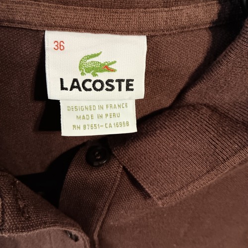 Vestido marrón para mujer Lacoste, talla 36 (pequeño EE. UU.) - Imagen 4 de 4