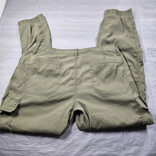 prAna Jogger Men’s Green Cargo Nylon Hiking Pants Size 32x30 Belted. FAST SHIP!. - Picture 4 of 10