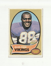 1970 Topps Football Alan Page #59 HOF Rookie Vg+/Nm