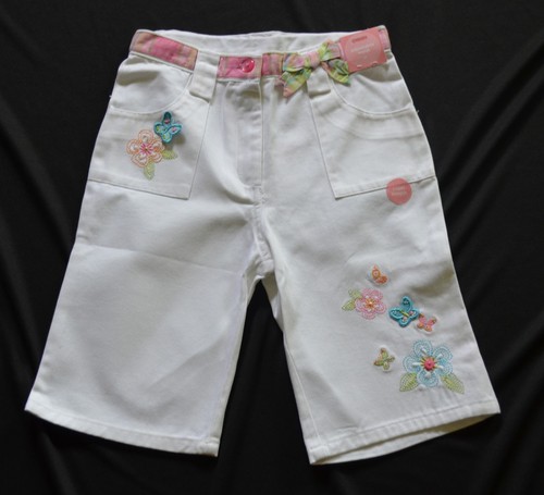 Gymboree PALM SPRINGS Pink Cargo Sz 4 or White Capris Sz 5T NWT - Picture 2 of 3