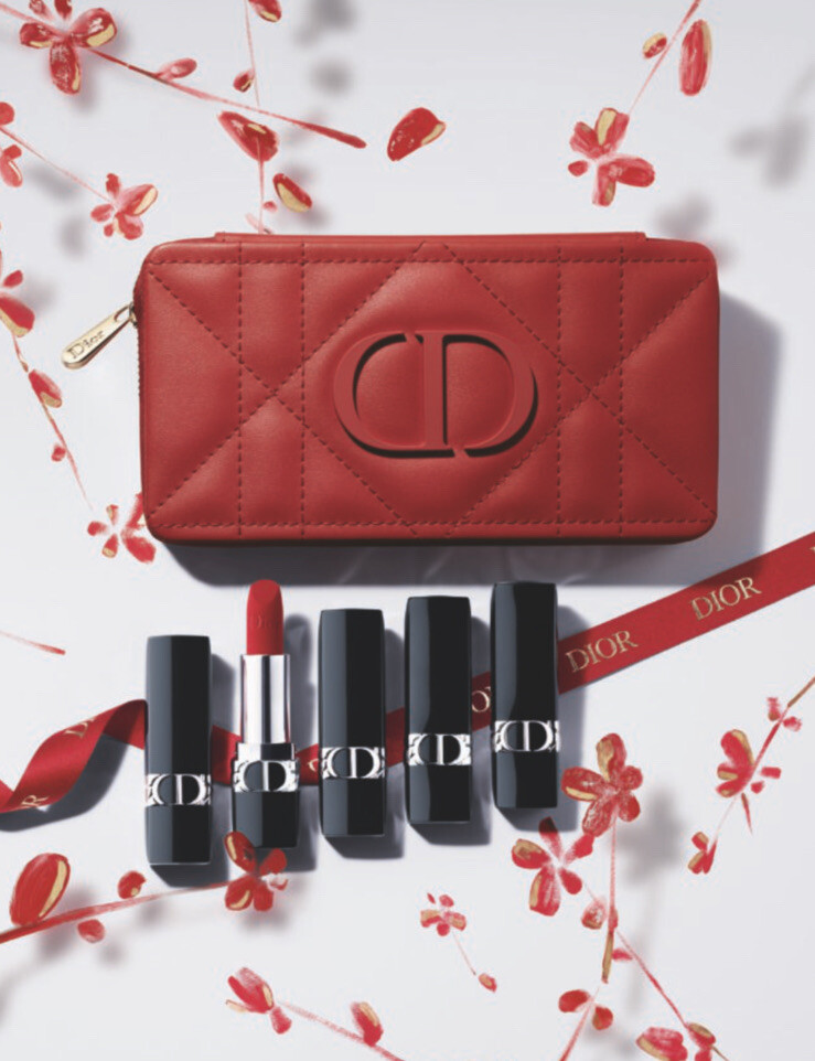 Dior Rouge couture 5 x Lipstick set & bag Limited Edition New