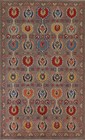 South-western Kazak Wool Area Rug: Handmade Traditional Patterns 7x10 ft
