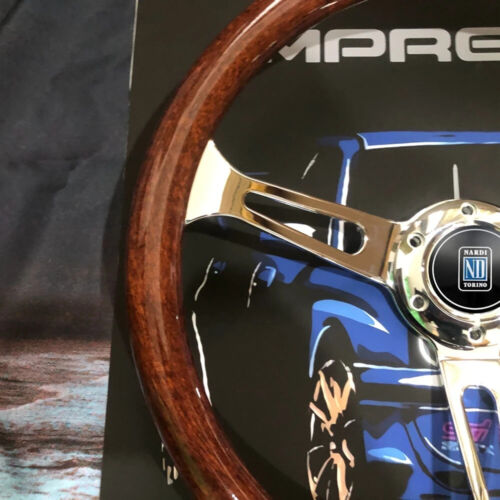 Nardi Classic Wood Steering Wheel Universal 15Inch 380MM Racing Wood Steering - Picture 3 of 6