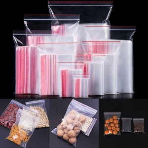 Mini Zipper PE Pouch Packaging Ziplock Bag Plastic Poly Clear Jewelry Zip Bags