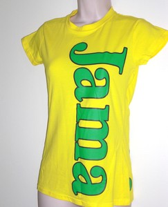 New-Girls-Ladies-2-pc-Set-Outfit-Tee-shirt-amp-Shorts-Jamacia-sz-XL-L