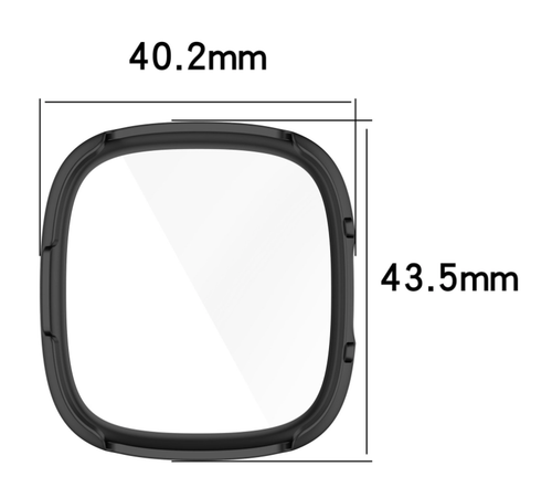 Futerał ochronny do Fitbit Versa 4 / Sense 2 Full Cover Case Screen Protector Bumper - Zdjęcie 4 z 4